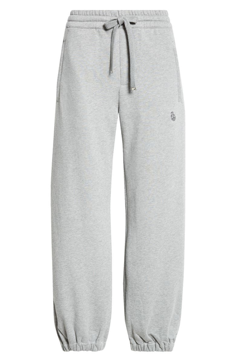 McQueen Skull Embroidered Sweatpants, Alternate, color,