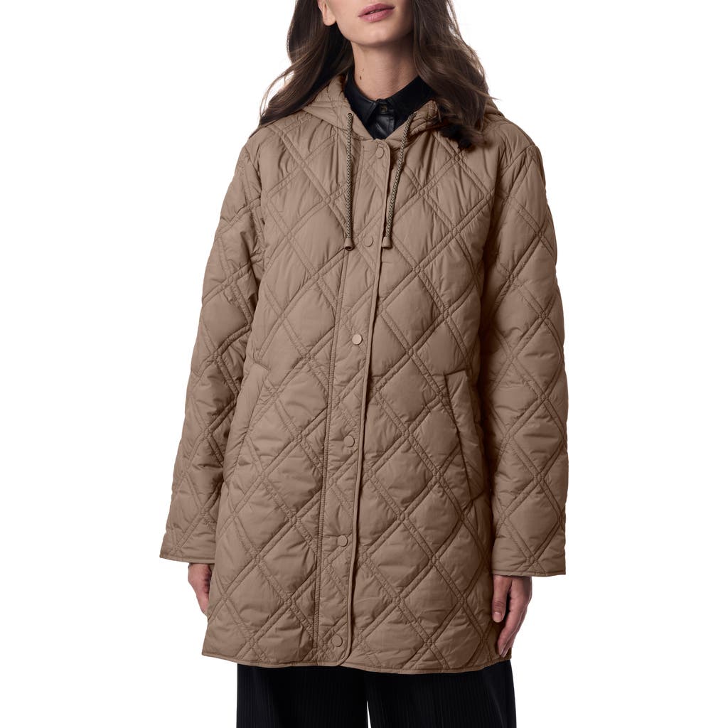 Bernardo Hooded Quilted Liner Jacket
