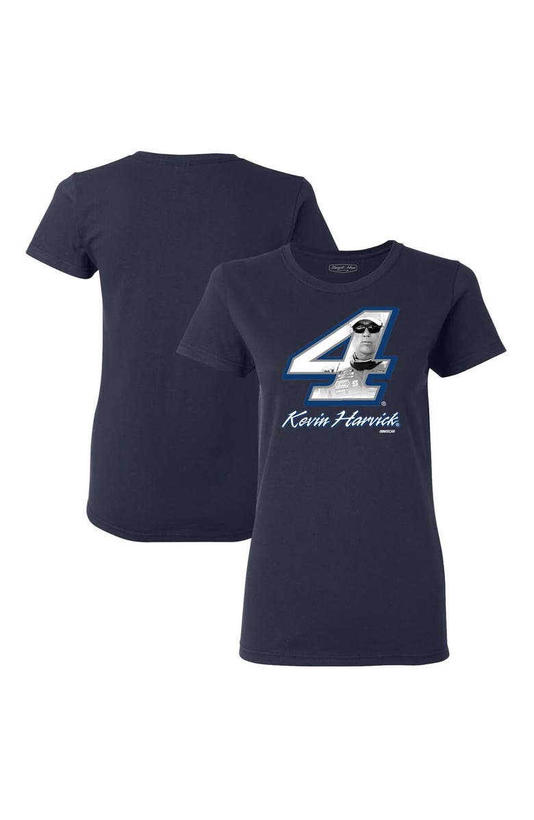 STEWART-HAAS RACING Women's Stewart-Haas Racing Team Collection Navy Kevin Harvick Driver T-Shirt, Main, color, Navy
