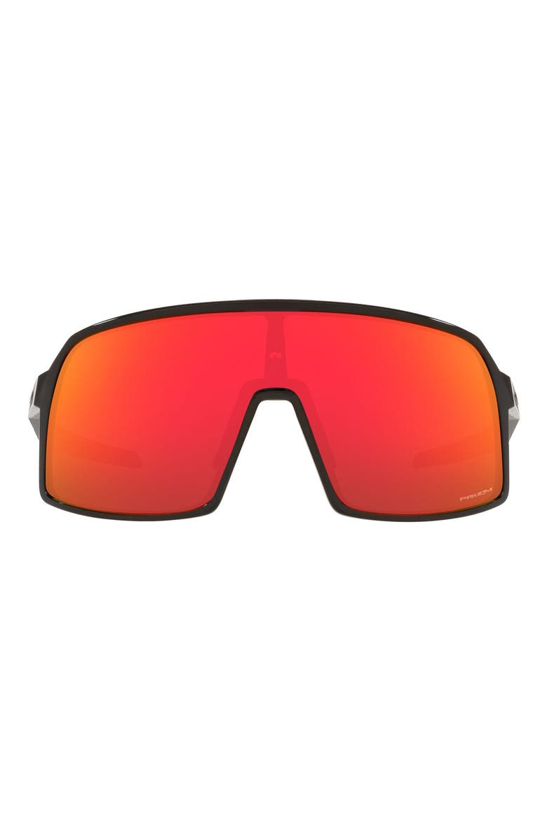 Shield Sunglasses, Main, color, POLISHED BLACK/ PRIZM RUBY