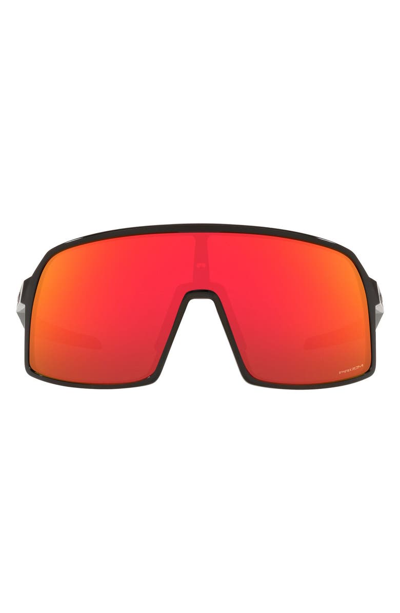 Oakley Shield Sunglasses, Main, color, Polished Black/ Prizm Ruby