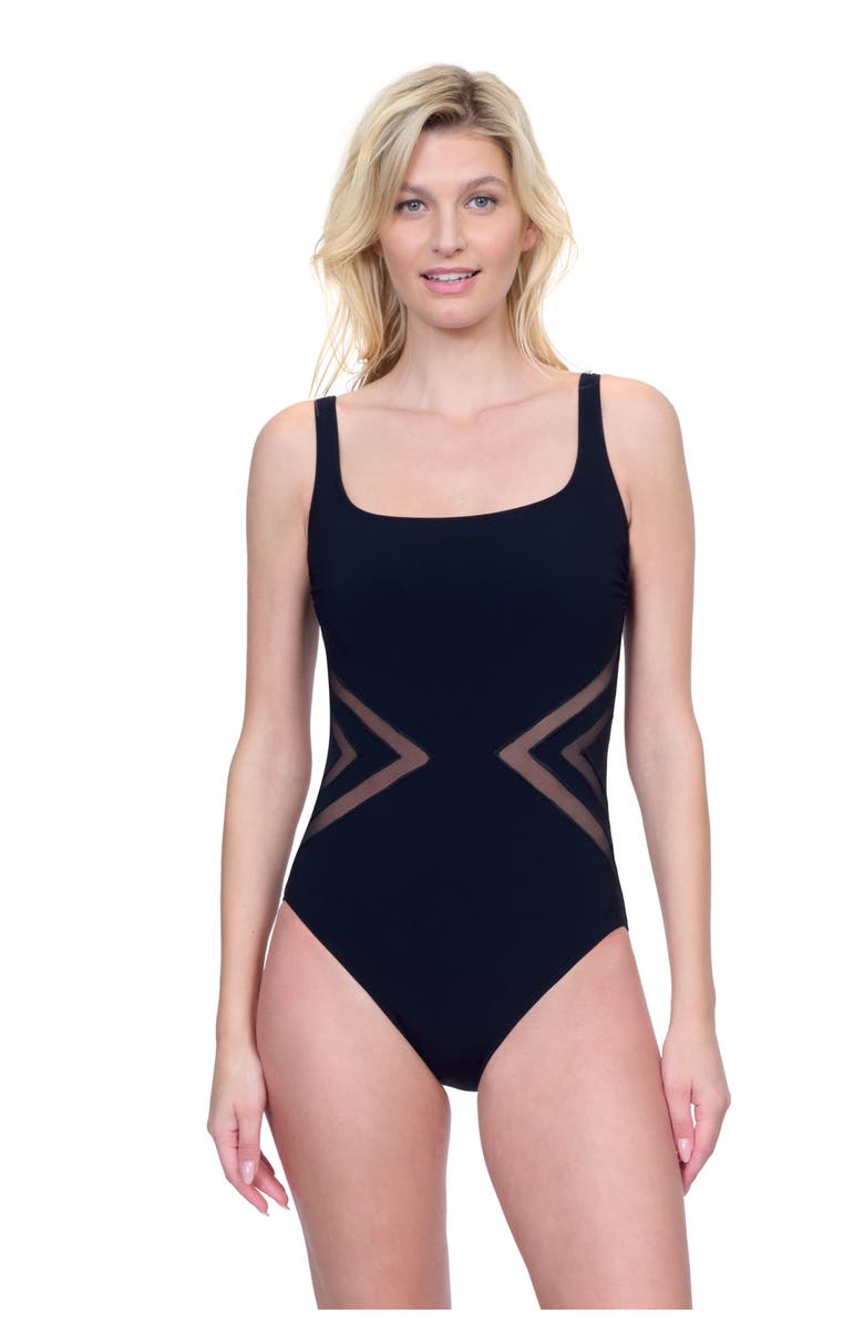 Gottex Day Dreamer Square Neck One Piece, Main, color,