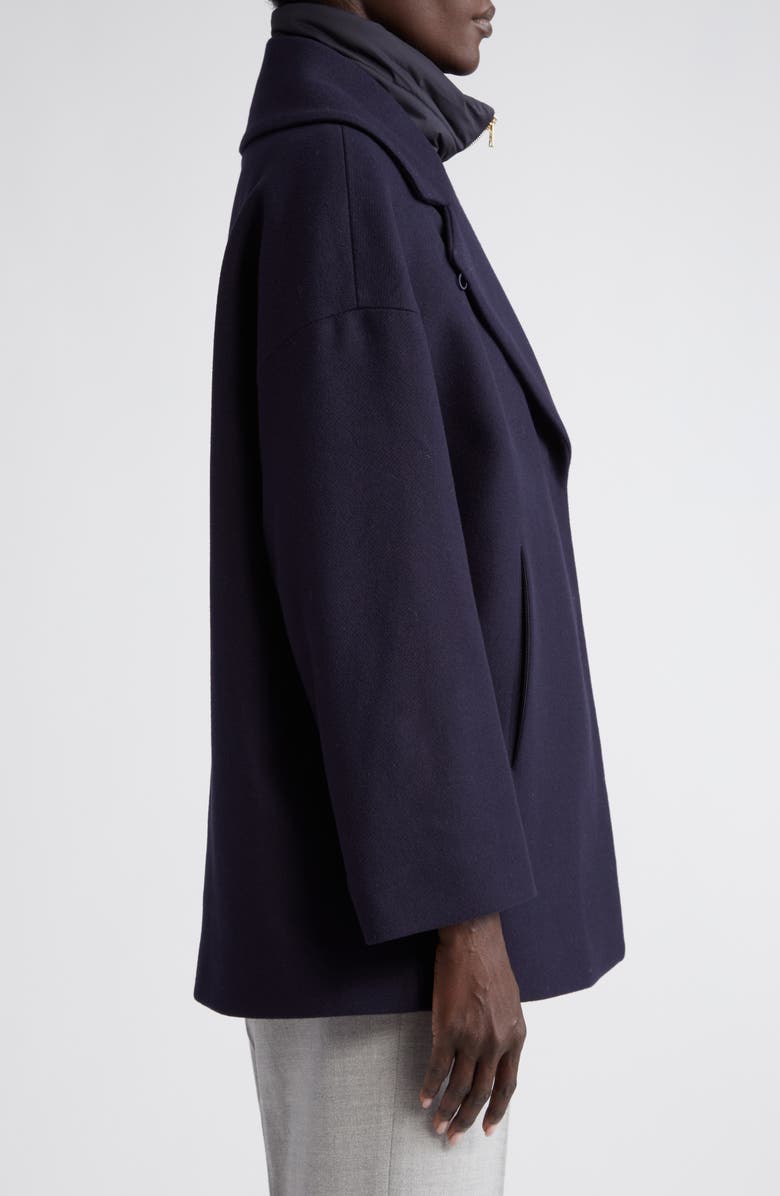 Herno Diagonal Wool Blend Coat with Quilted Bib, Alternate, color, 