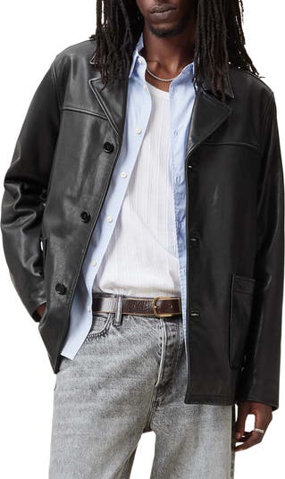 ジャケット・アウター AllSaints Lorel leather jacket AllSaints Men Leather Jacket | eBay