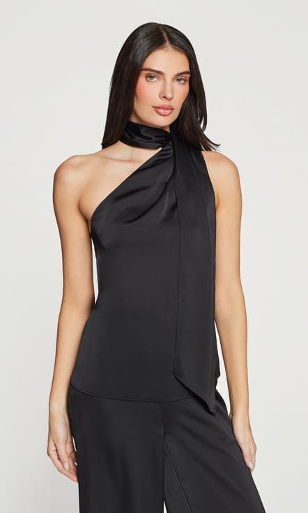 Caliope Hammered Scarf Blouse
