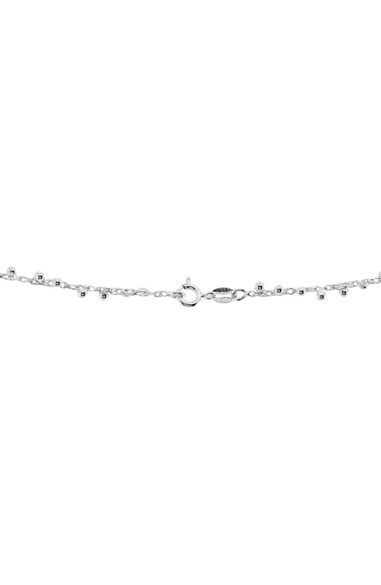 AMERICAN EXCHANGE Stud Fringe Necklace, Alternate, color, Silver