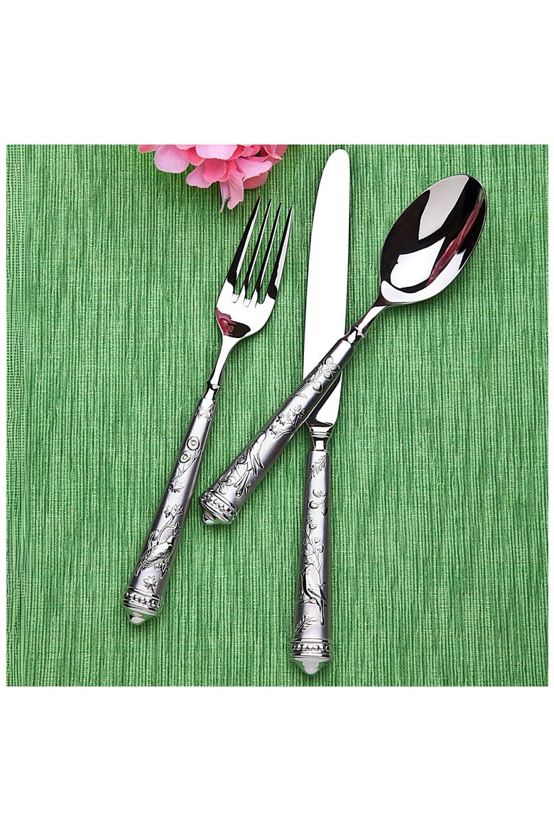 Bird of Paradise 20-Piece Flatware Set, Alternate, color, SILVER