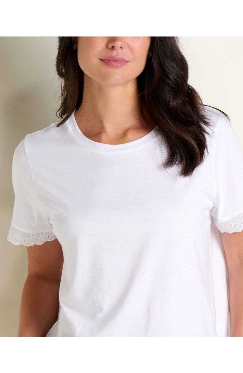 Toad & Co Clara Tee, Alternate, color, True White