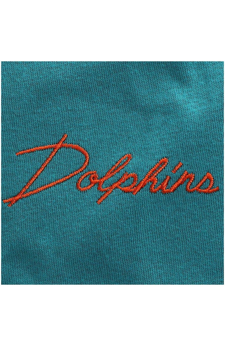 Junk Food Women's Junk Food Aqua Miami Dolphins Half-Sleeve Mock Neck T-Shirt, Alternate, color, 