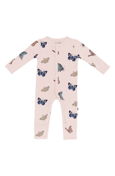 Blush Butterfly Snap-Up Romper (Baby)