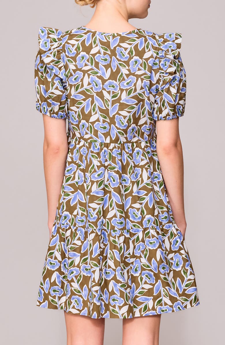 MELLODAY Puff Sleeve Babydoll Minidress, Alternate, color,