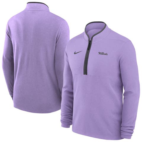 Men's Nike Lavender Kansas State Wildcats Basketball Victory Dri-FIT Half-Zip Pullover
