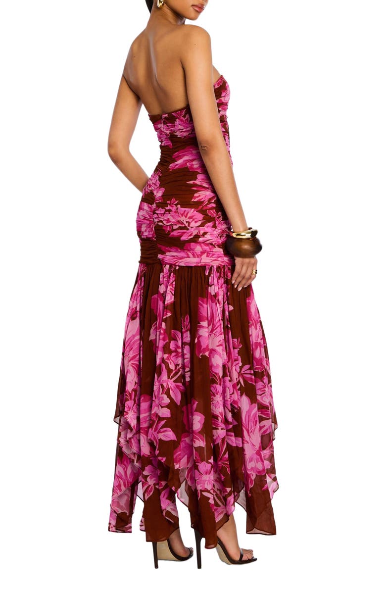 Retrofête Teryn Silk Chiffon Dress, Alternate, color, 