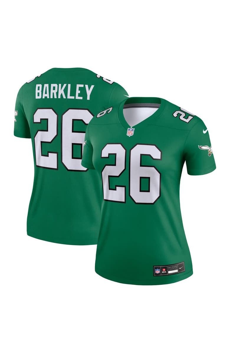 Nike Women's Nike Saquon Barkley  Kelly Green Philadelphia Eagles  Legend Player Performance Top, Main, color, Kelly Green