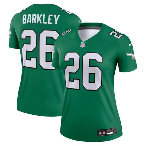 Women's Nike Saquon Barkley  Kelly Green Philadelphia Eagles  Legend Player Performance Top