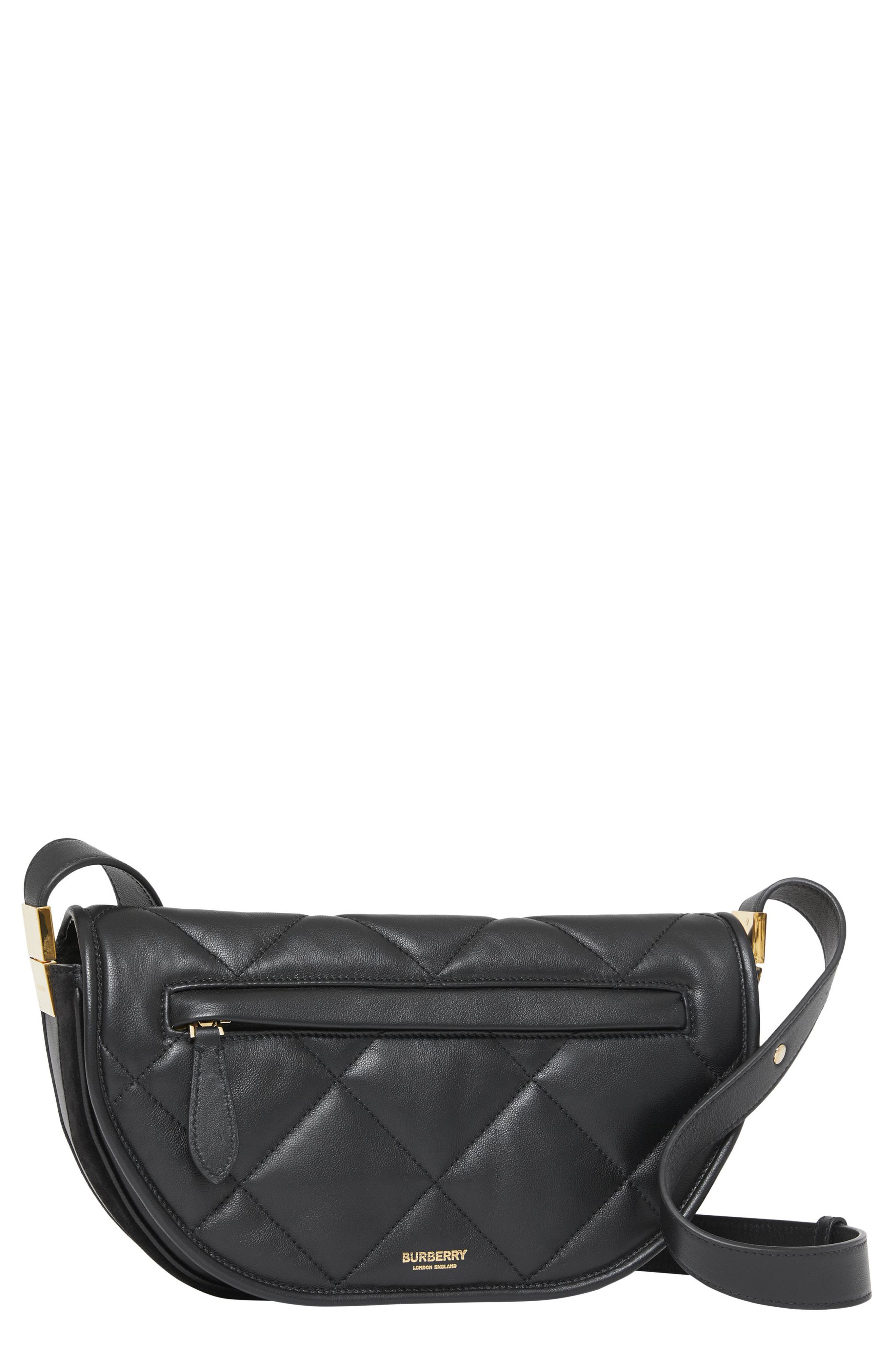 Burberry Small Olympia Diamond Quilted Leather Bag, Main, color, 