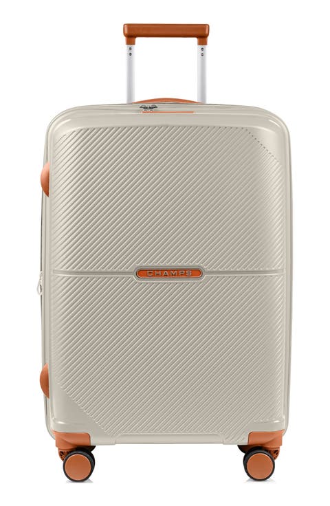 Vintage Aura Medium Hardside Checked Suitcase