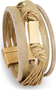SAACHI Mixed Media Multistrand Bracelet