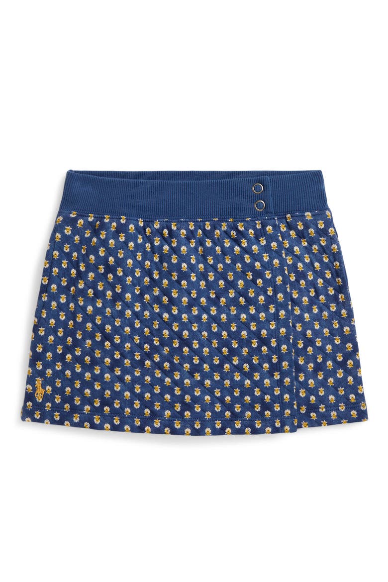 Kids' Quilted Jacquard Skirt, Main, color, PREPPY WOODBLOCK