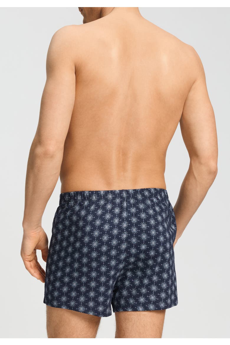 Cotton Sporty Button Fly Cotton and Tencel Boxers, Alternate, color, Celestial Night