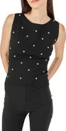 Endless Rose Jewel Embellish Sleeveless Top