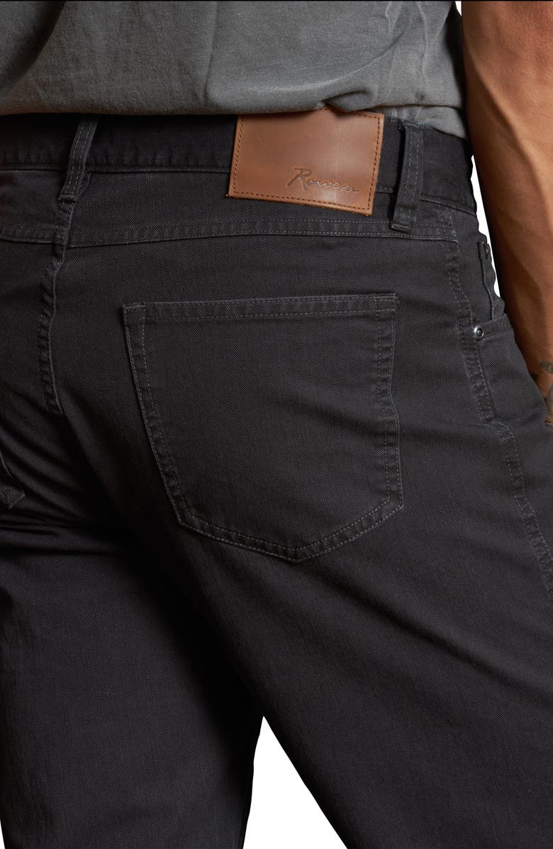 Rowan JD Straight Leg 5-Pocket Cotton Twill Pants, Alternate, color, Faded Black
