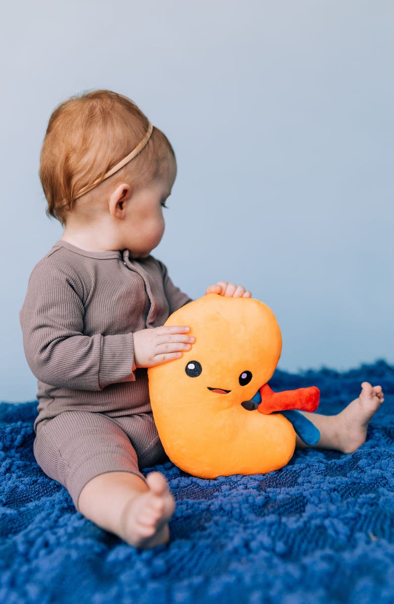 Nerdbugs Kidney Plushie Organ, Alternate, color, Bright Orange