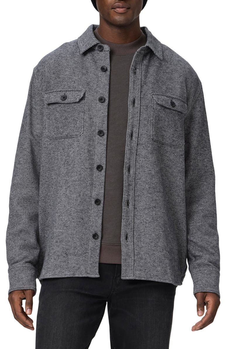 PAIGE Wilbur Brushed Overshirt, Main, color, 