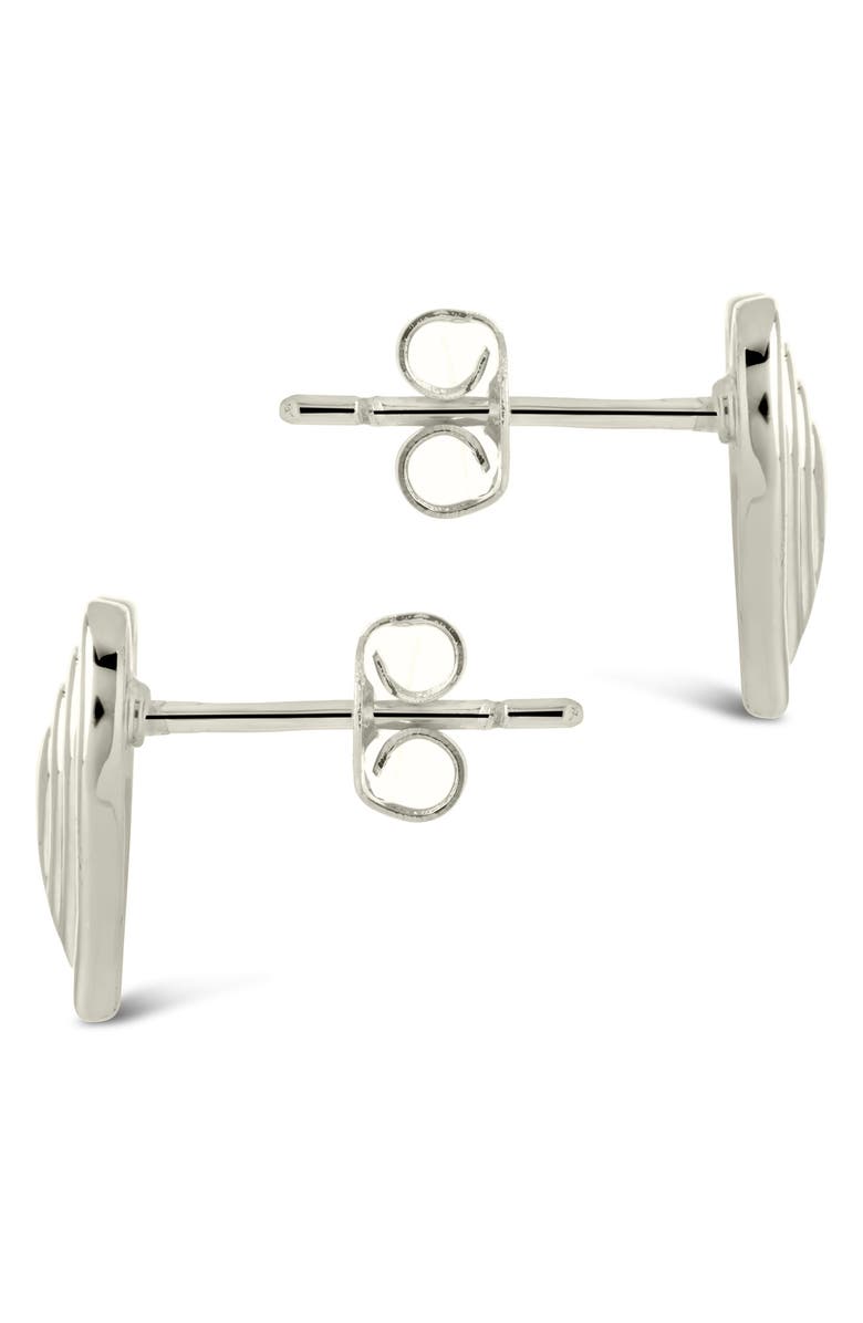 Sterling Forever Beating Heart Stud Earrings, Alternate, color, 