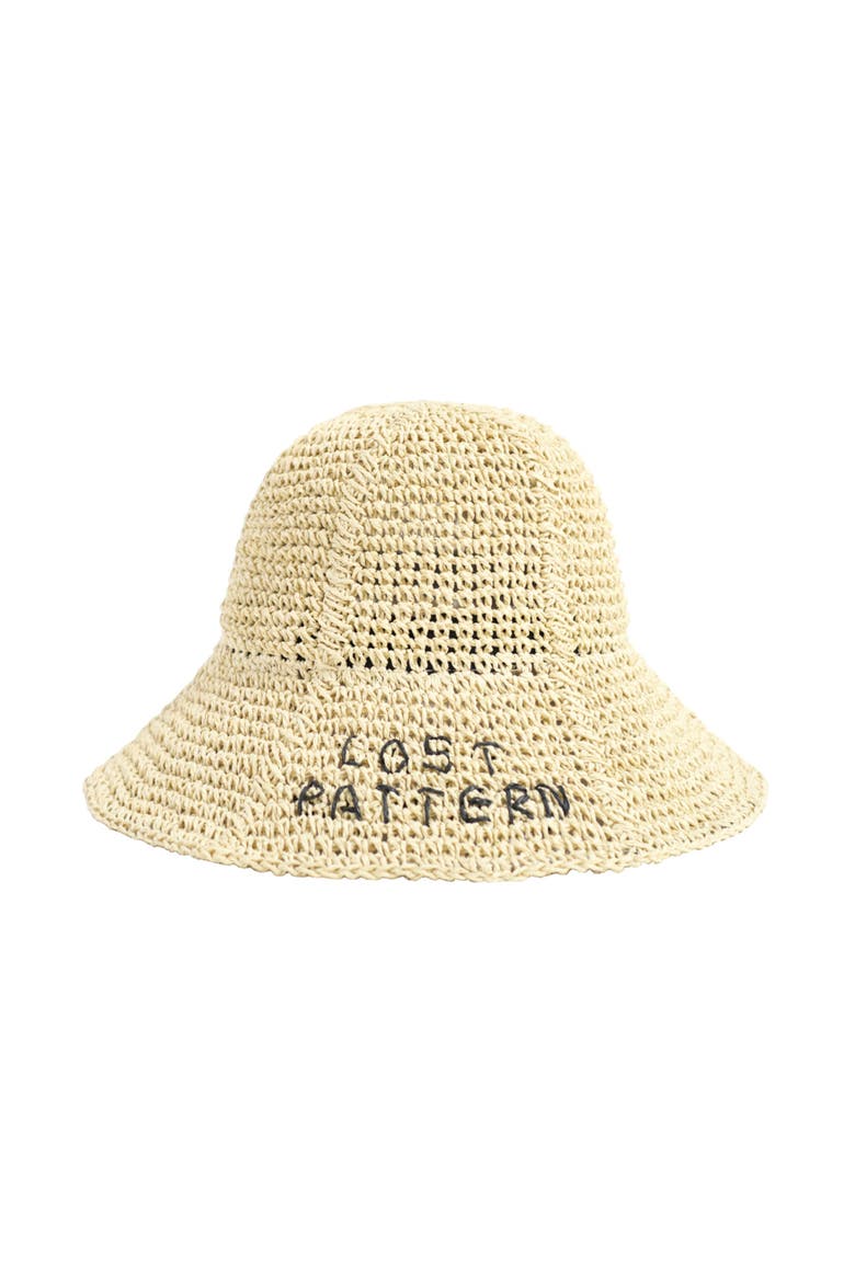 "Wanderlight" Packable Straw Hat, Main, color, Khaki