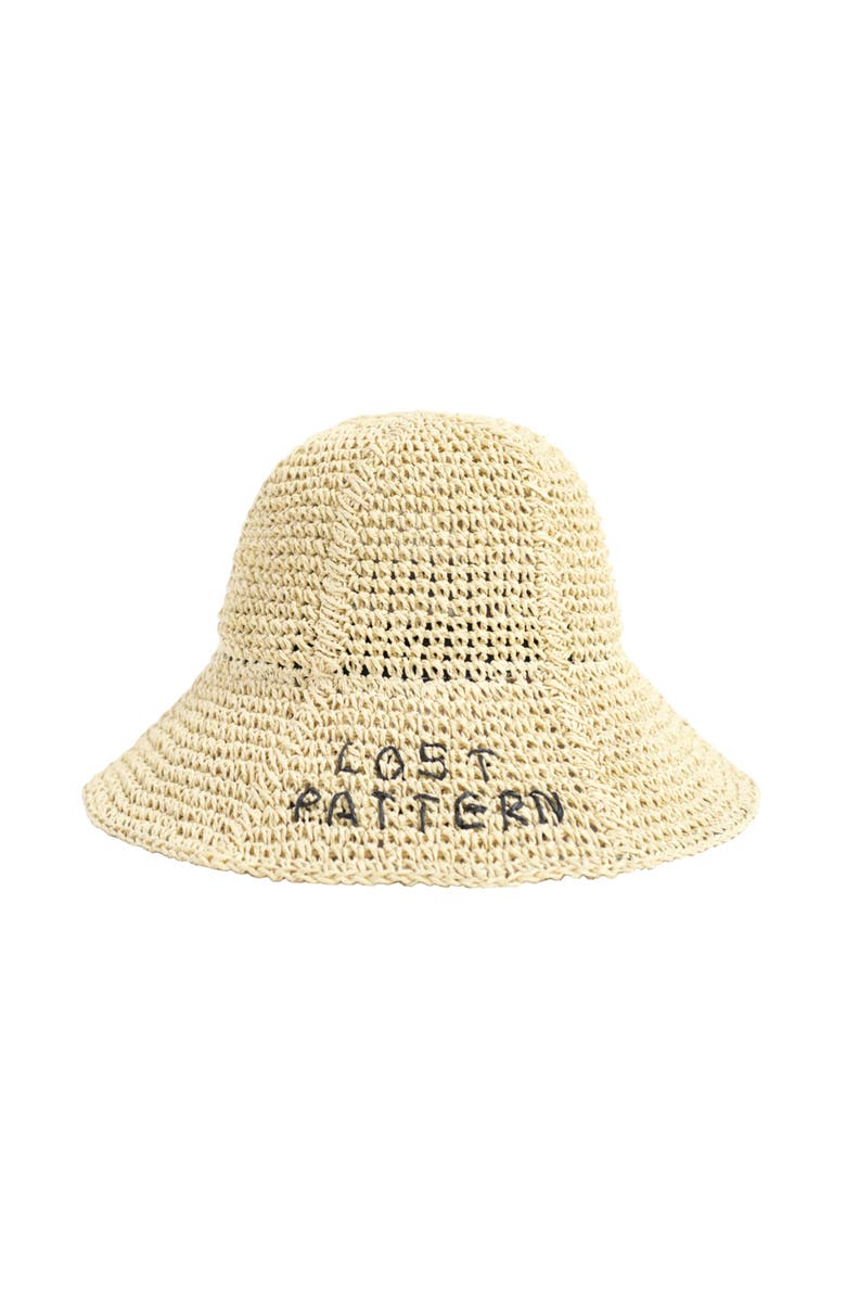 Lost Pattern "Wanderlight" Packable Straw Hat, Main, color, Khaki