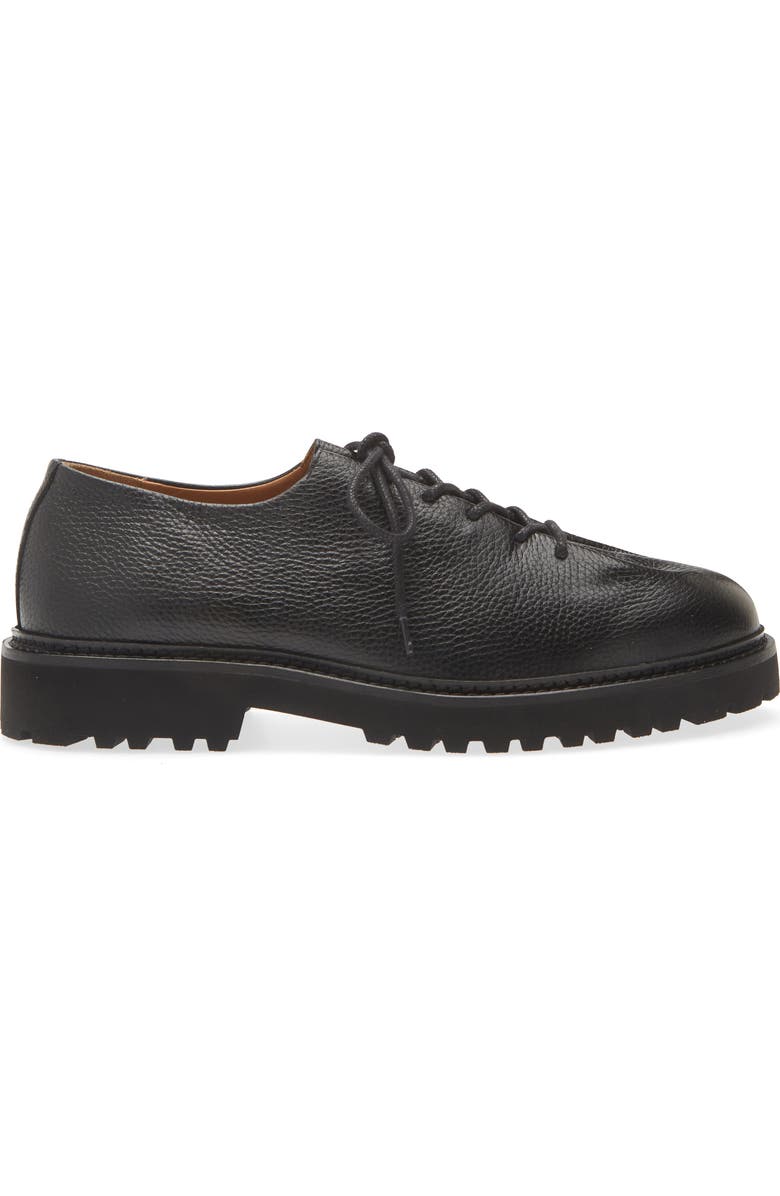 JACQUES SOLOVIERE Edouard Lug Sole Wholecut Shoe, Alternate, color, Black
