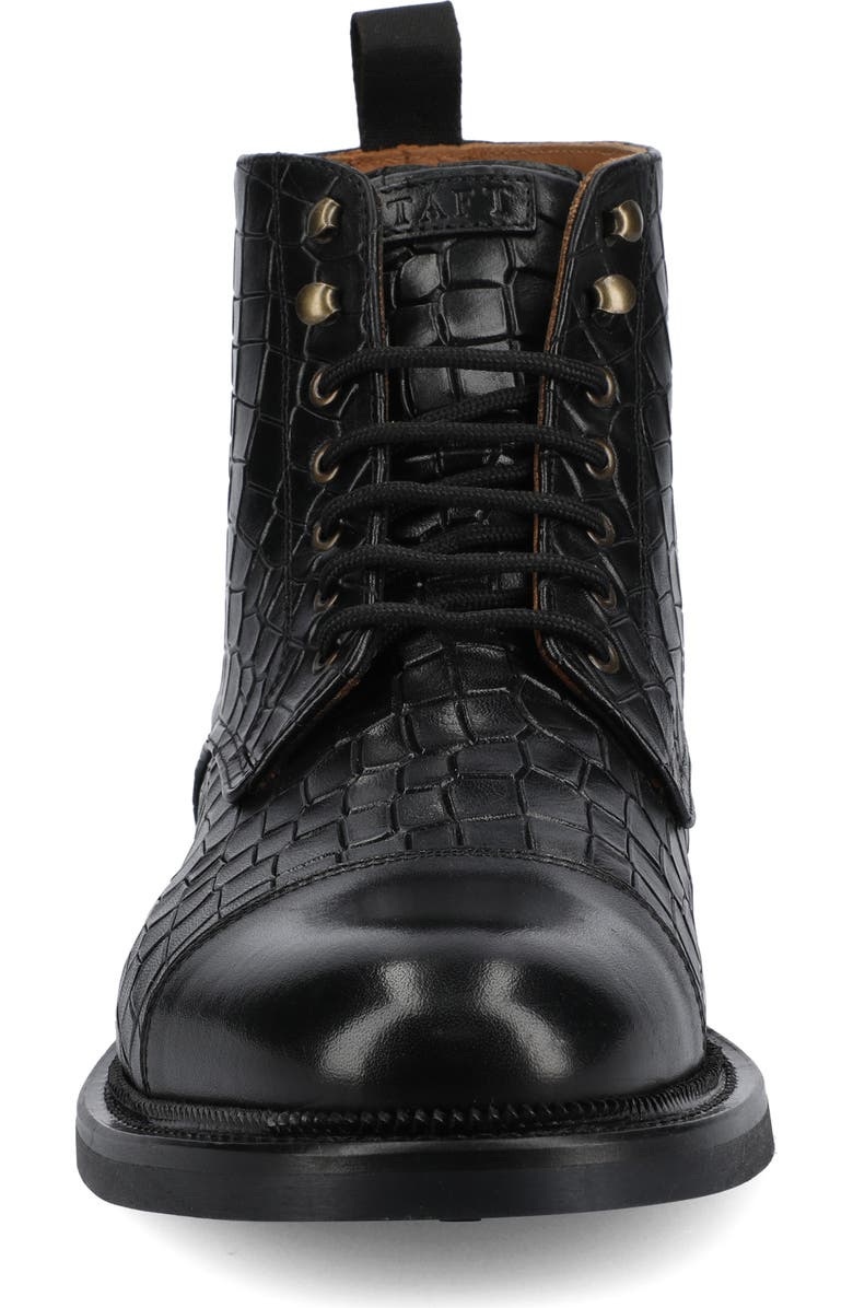TAFT Men's Rome Dress Boot, Alternate, color, Croco/Black