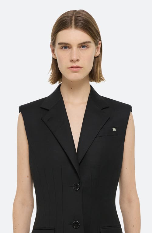 Helmut Lang Waisted Blazer Dress In Black