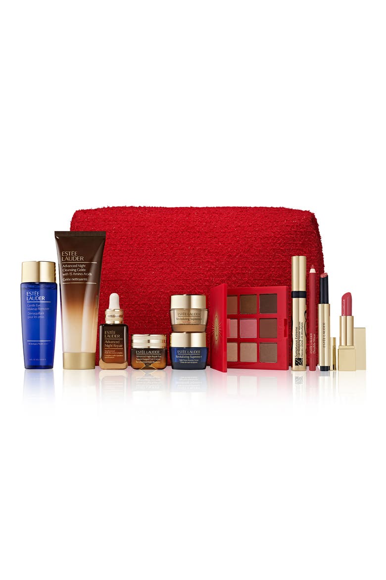 12-Piece Holiday Blockbuster Rebellious Rose Purchase with any Estée Lauder Purchase, Main, color, NO COLOR
