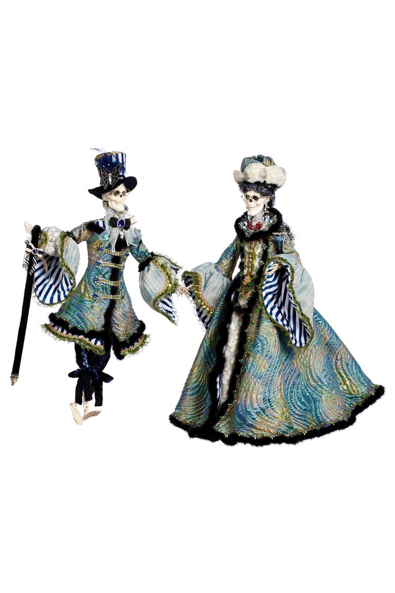 Blue Wave Skeleton, Large , Set of 2, Main, color, Teal
