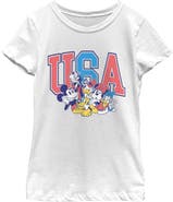 Mickey & Friends Girl's Mickey & Friends The Best American Friends Graphic T-Shirt