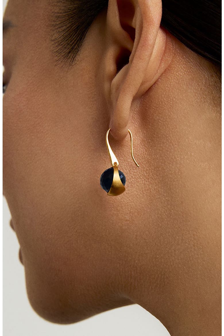 Ipanema Onyx Drop Earrings, Alternate, color, YELLOW GOLD/ ONYX