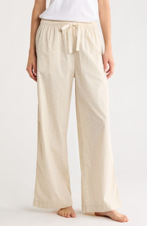 Cotton Poplin Pajama Pants