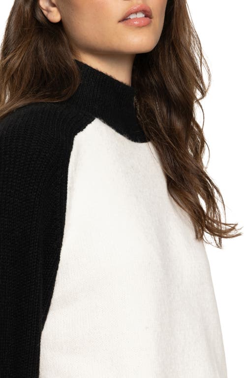 Sanctuary Downtown Colorblock Sweater In White