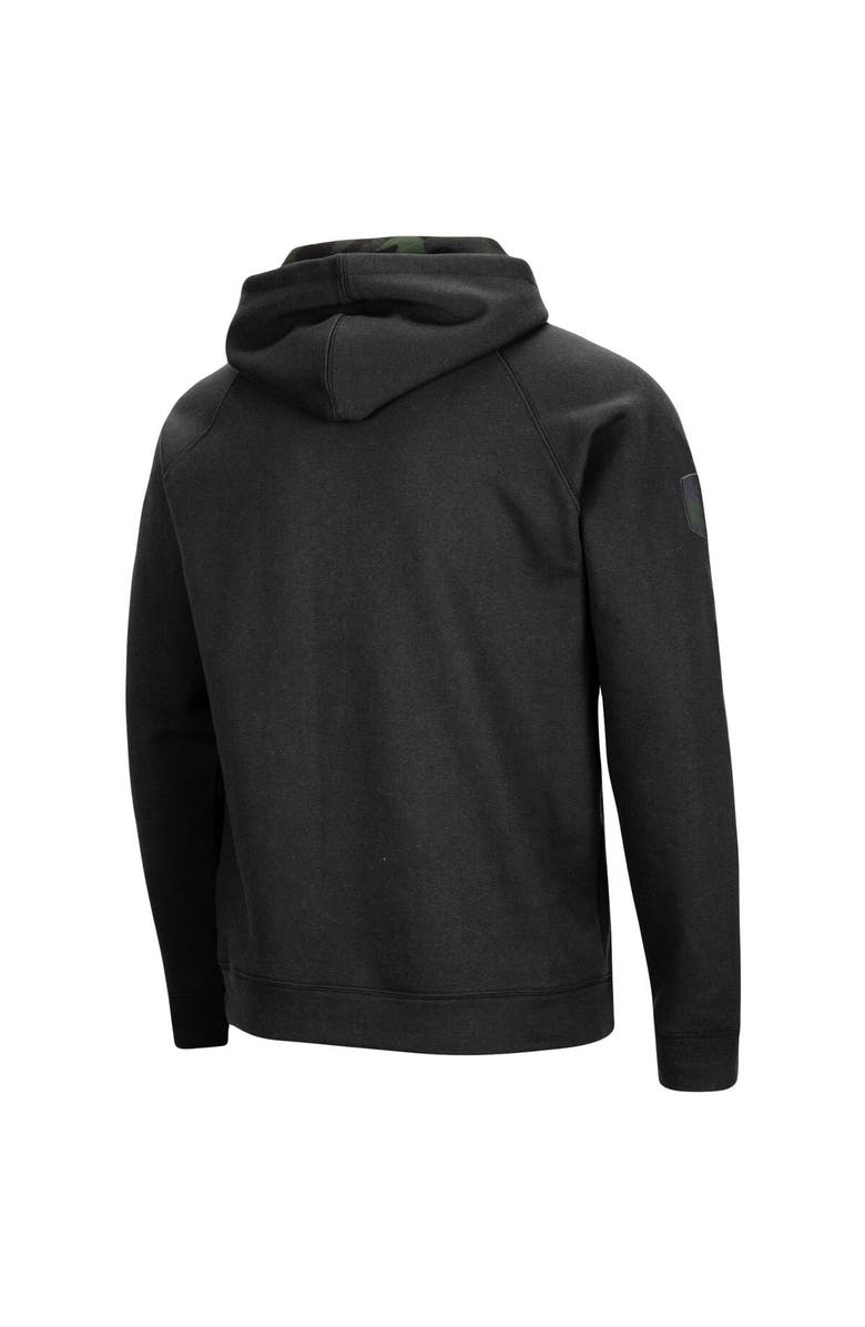 COLOSSEUM Men's Colosseum Black Iowa Hawkeyes OHT Military Appreciation Camo Pullover Hoodie, Alternate, color, 