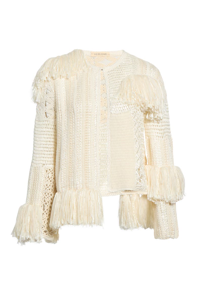 Quinn Silk & Mohair Jacket, Main, color, IVORY/ CREAM