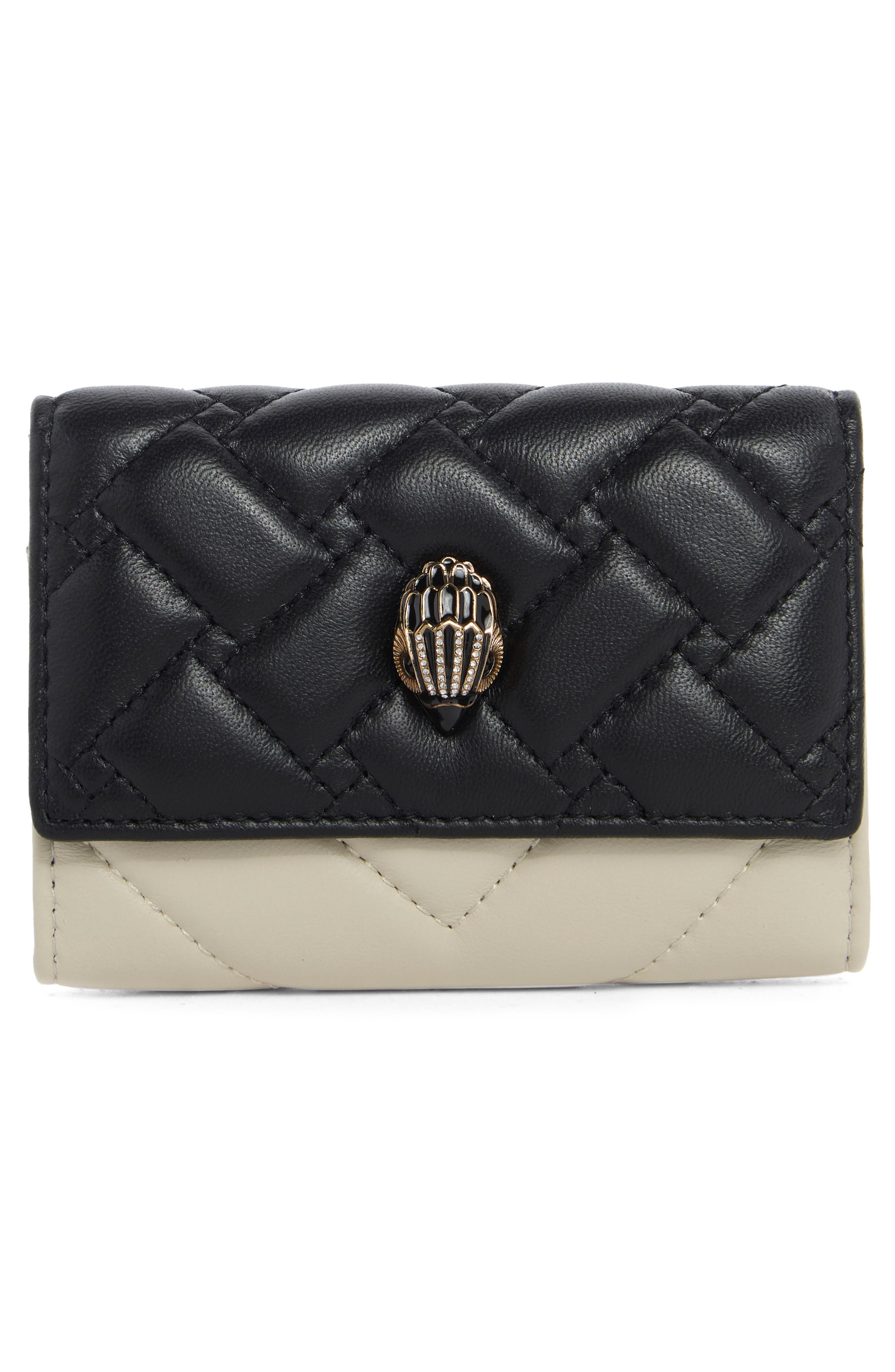 Kurt Geiger London Quilted Leather Flap Wallet