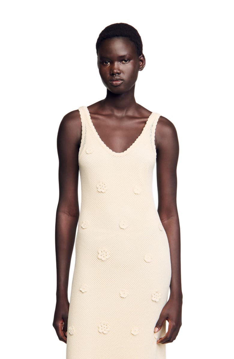 SANDRO Knit maxi dress, Alternate, color,