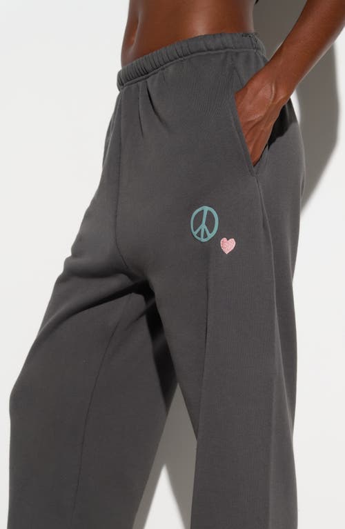 Spiritual Gangster Good Vibes Sol Cotton Blend Sweatpants In Gray
