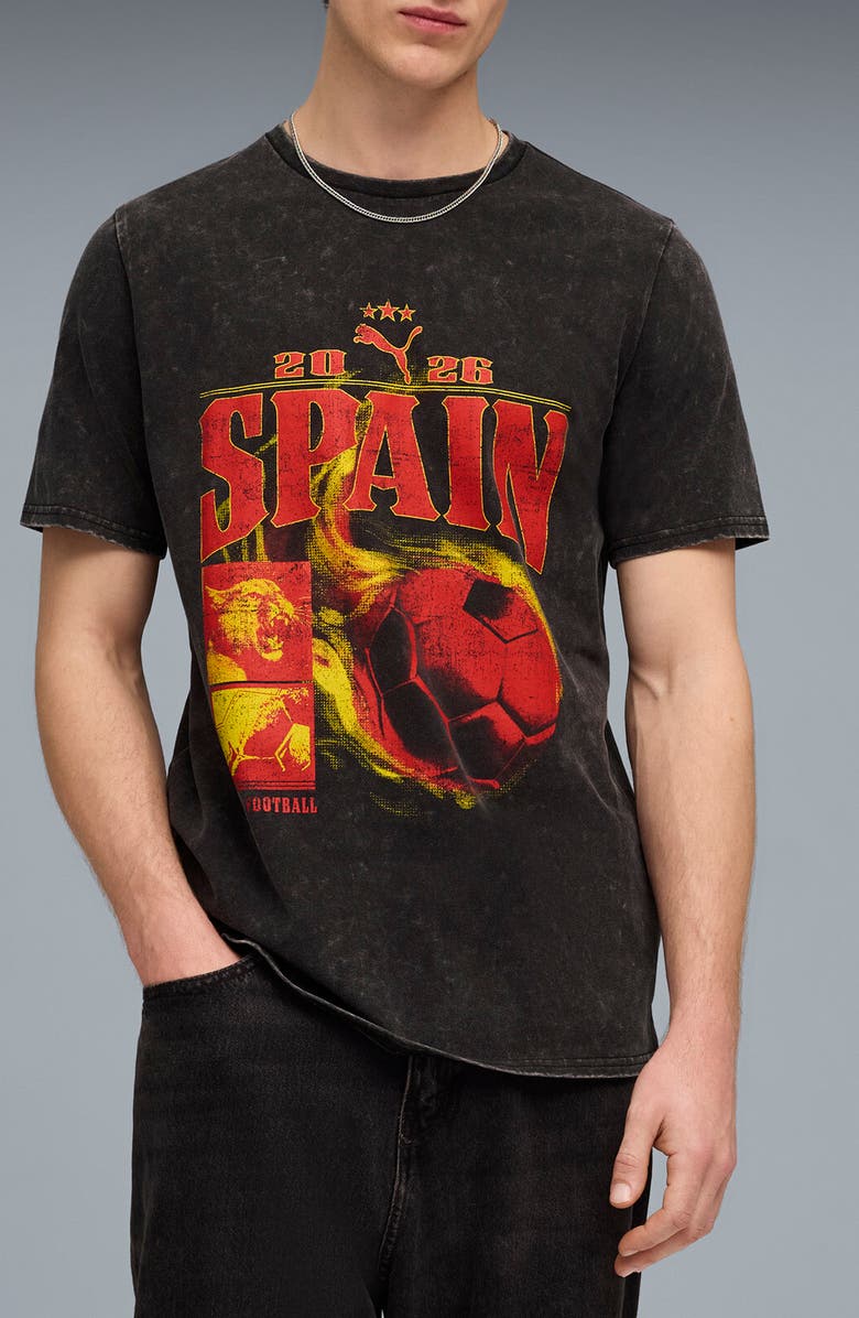 PUMA Fanpack '90s Spain Cotton Graphic T-Shirt, Main, color, 