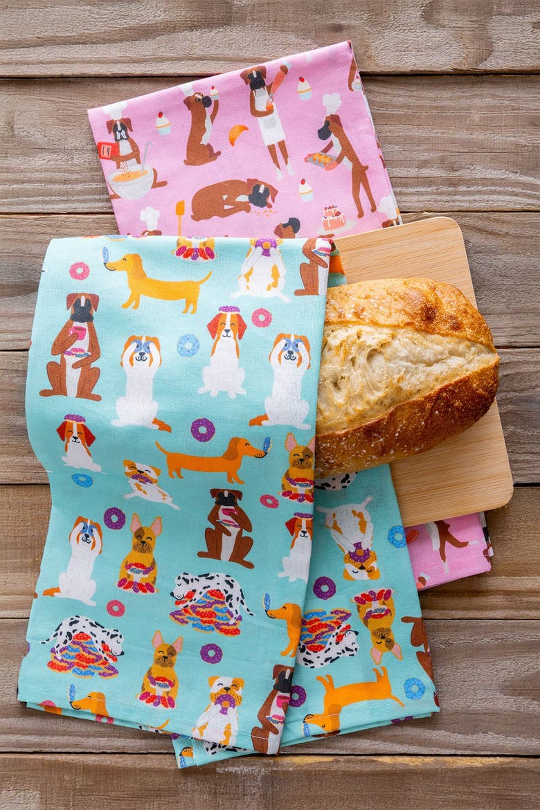 Dog Kitchen Towels - Pastry Pups, Alternate, color, Pastry Pups
