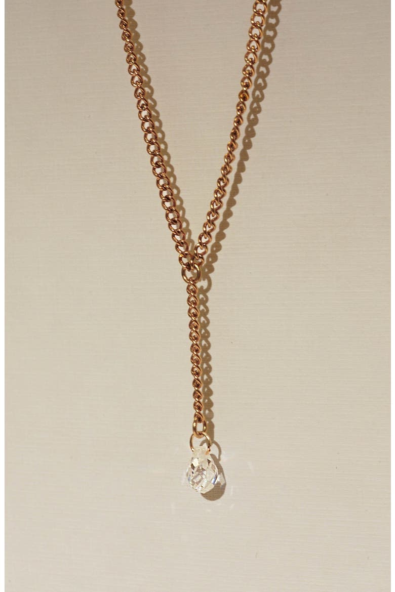 Rodos Y-Necklace, Alternate, color, GOLD