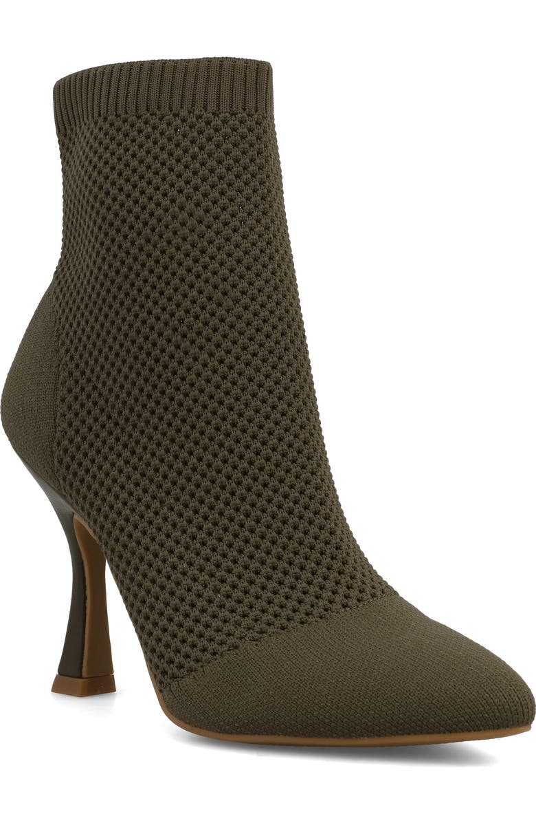 MIA Pamilla Knit Bootie, Main, color, Khaki