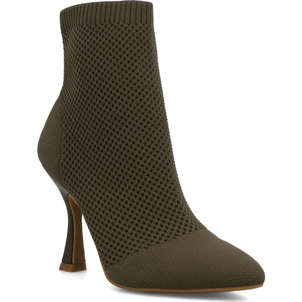 Mia Pamilla Knit Bootie In Brown
